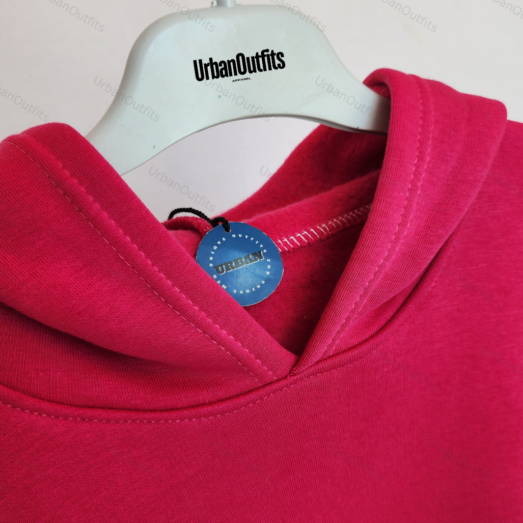 Fuchsia Oversized Plain Hoodie