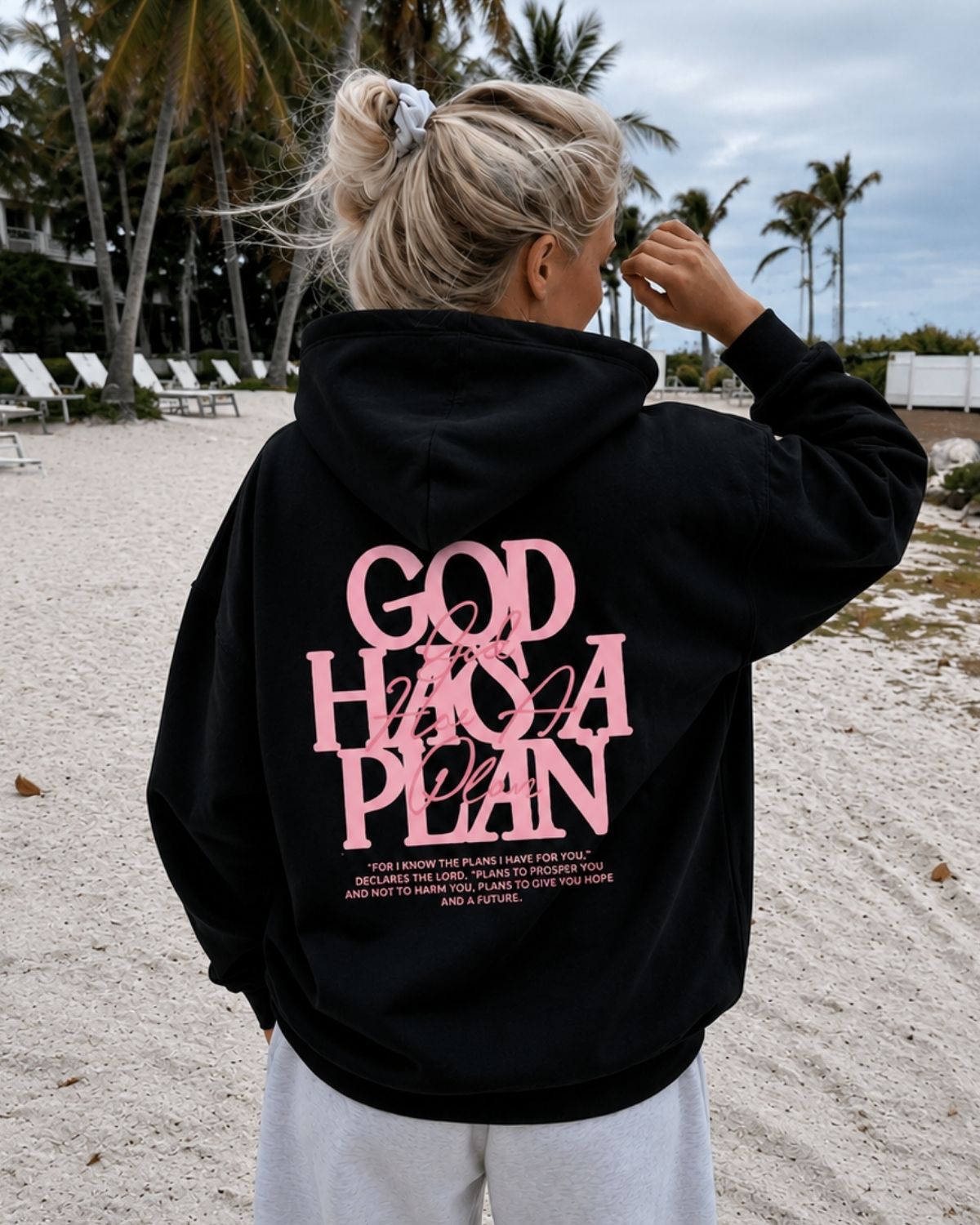 GOD HAS A PLAN - Women Oversized Hoodie