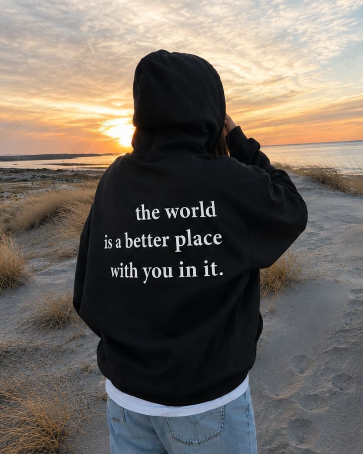 THE WORLD IS A BETTER PLACE WITH YOU IN IT - Women Oversized Hoodie