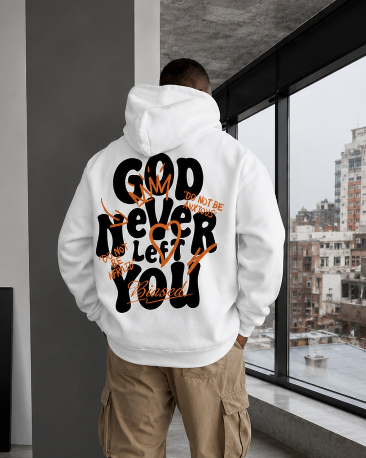 GOD NEVER LEFT YOU - Oversized Hoodie [ Unisex ]
