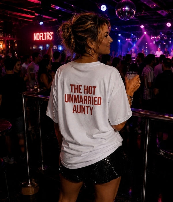 The Hot Unmarried Aunt - Women Oversized T-shirt