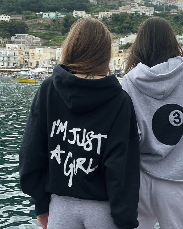 Just a Girl - Women Oversized Hoodie