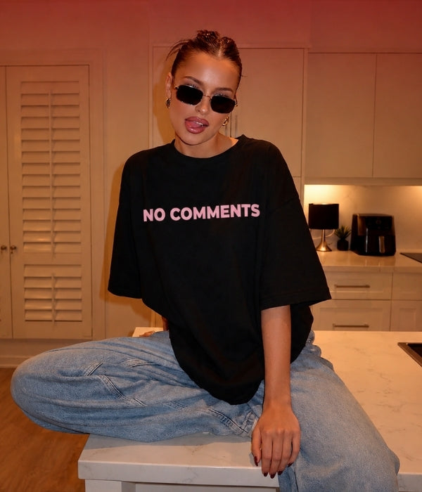 NO COMMENTS - Women Oversized T-shirt