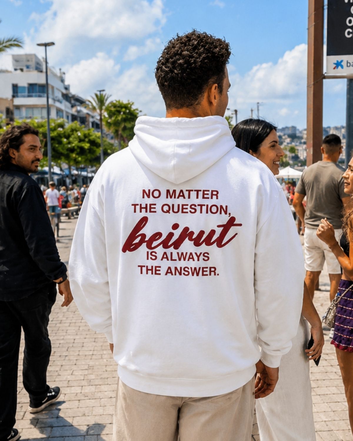 BEIRUT IS THE ANSWER  - Oversized Hoodie [ Unisex ]