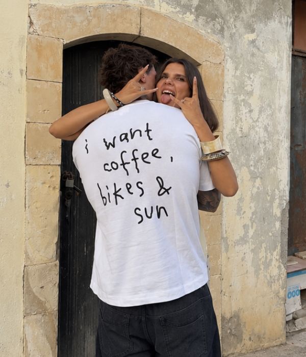 I WANT COFFEE, BIKES & SUN - Oversized T-shirt  [ Unisex ]