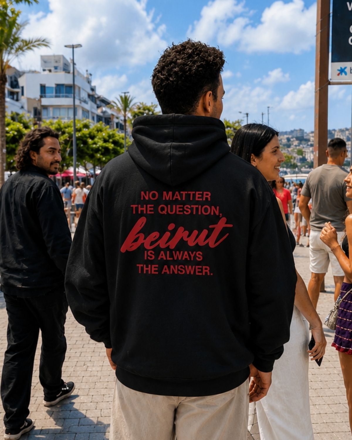 BEIRUT IS THE ANSWER  - Oversized Hoodie [ Unisex ]