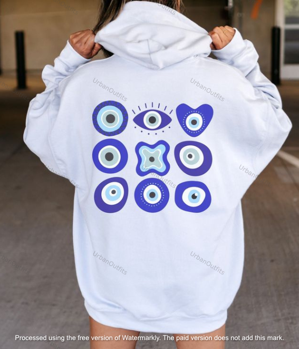 Evil Eye Women Oversized Hoodie