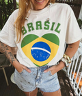 BRAZIL 🇧🇷 - Women Oversized T-shirt  [ Unisex ]