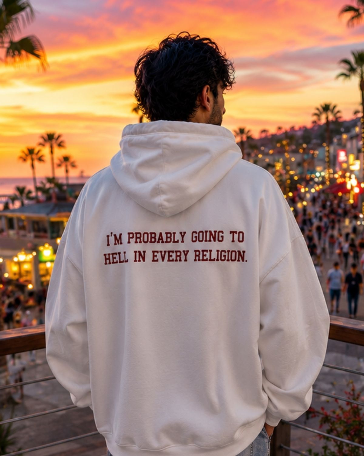 I'M PROBABLY GOING TO HELL IN EVERY RELIGION - Oversized Hoodie [ Unisex ]