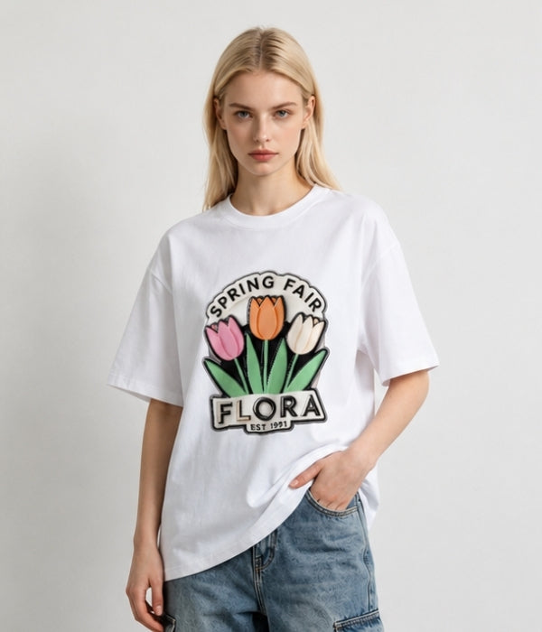 Flora - Women Oversized T-shirt