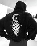 Half Moon - Men Oversized Hoodie [ Unisex ]