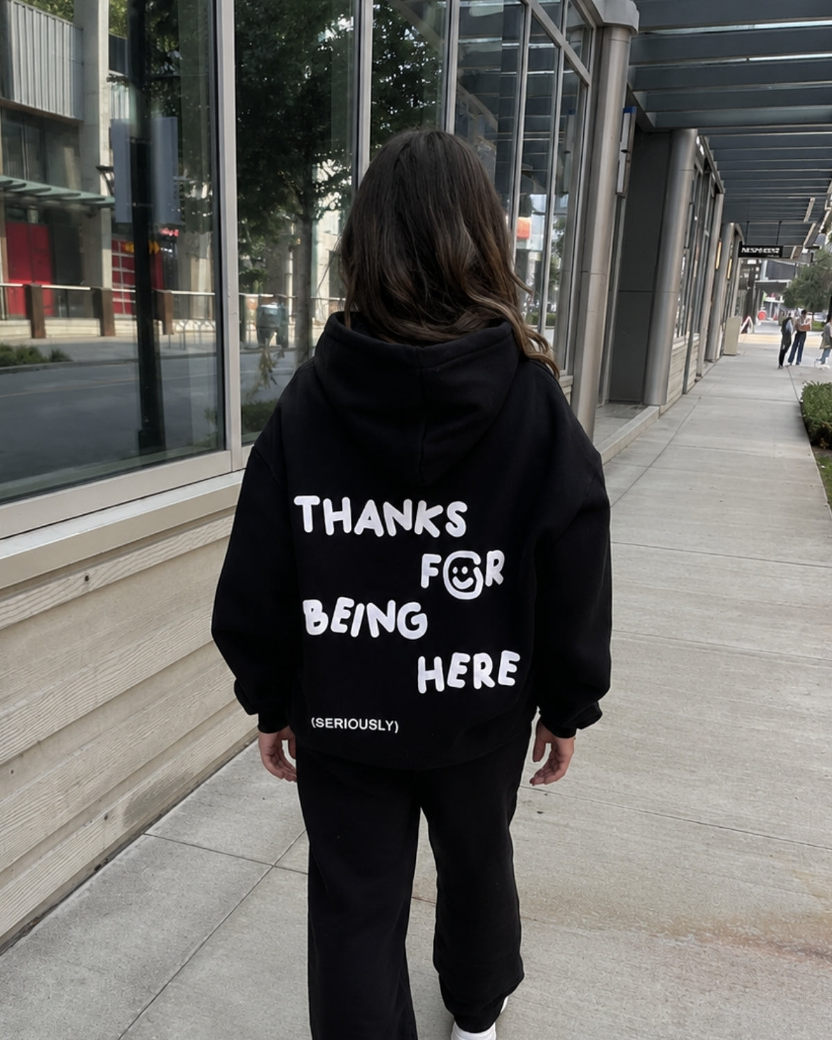THANKS FOR BEING HERE - Women Oversized Hoodie