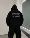 your of kisses red sweet lips for you here - Oversized Hoodie [ Unisex ]