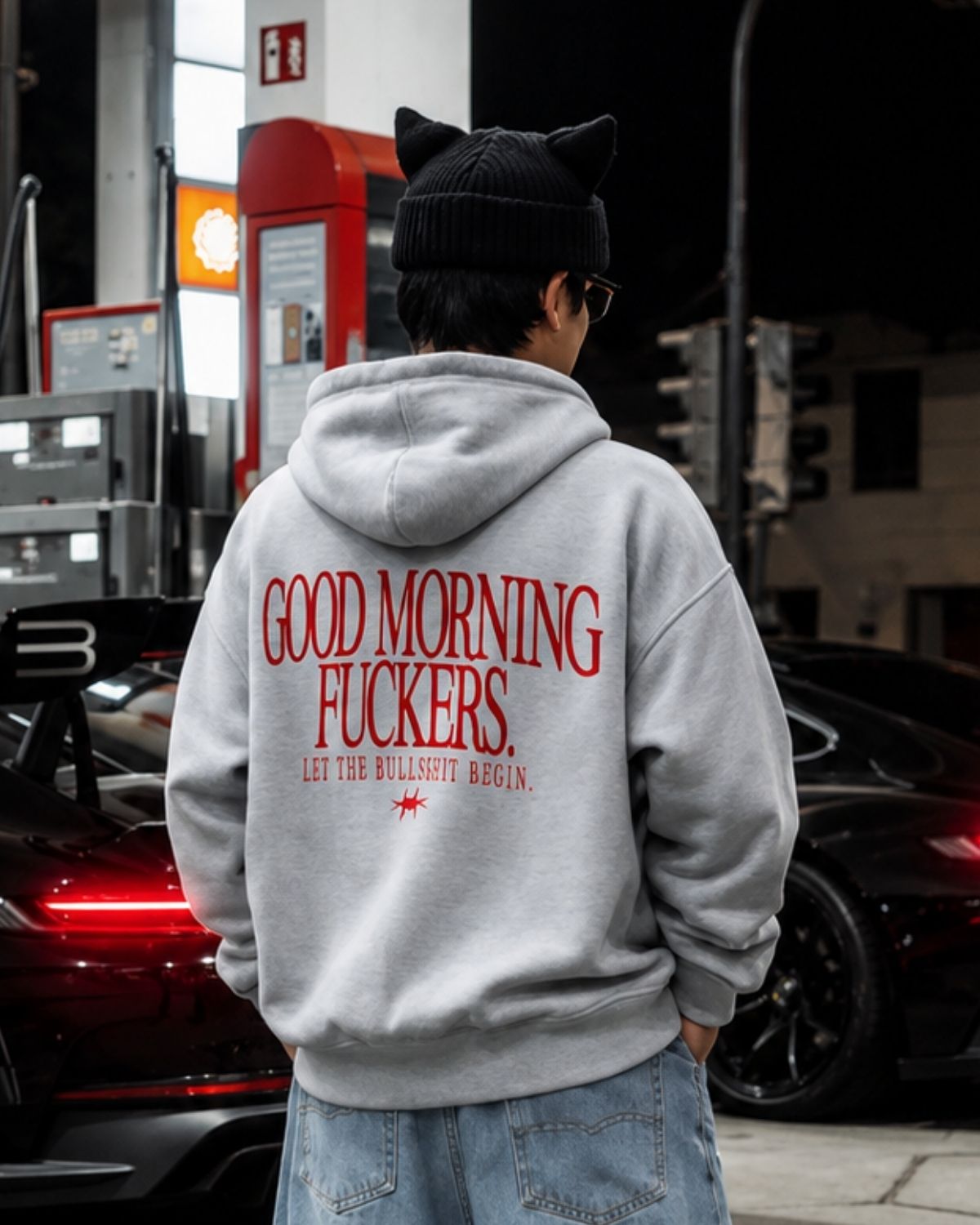 GOOD MORNING FUCKERS - Oversized Hoodie [ Unisex ]