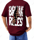 ' BREAK RULES ' Men Oversized T-shirt [ Unisex ]