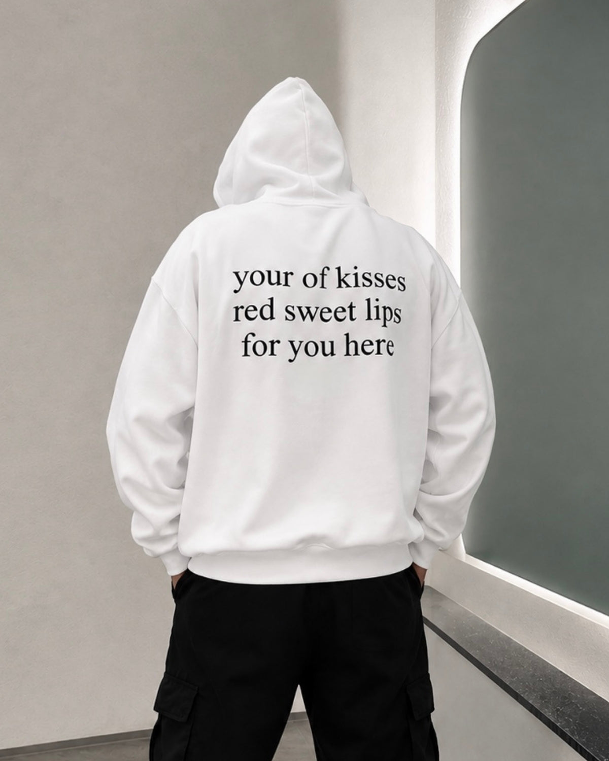 your of kisses red sweet lips for you here - Oversized Hoodie [ Unisex ]