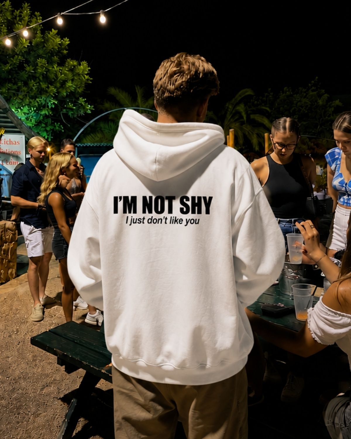 I'm not Shy i just don't like u - Oversized Hoodie [ Unisex ]