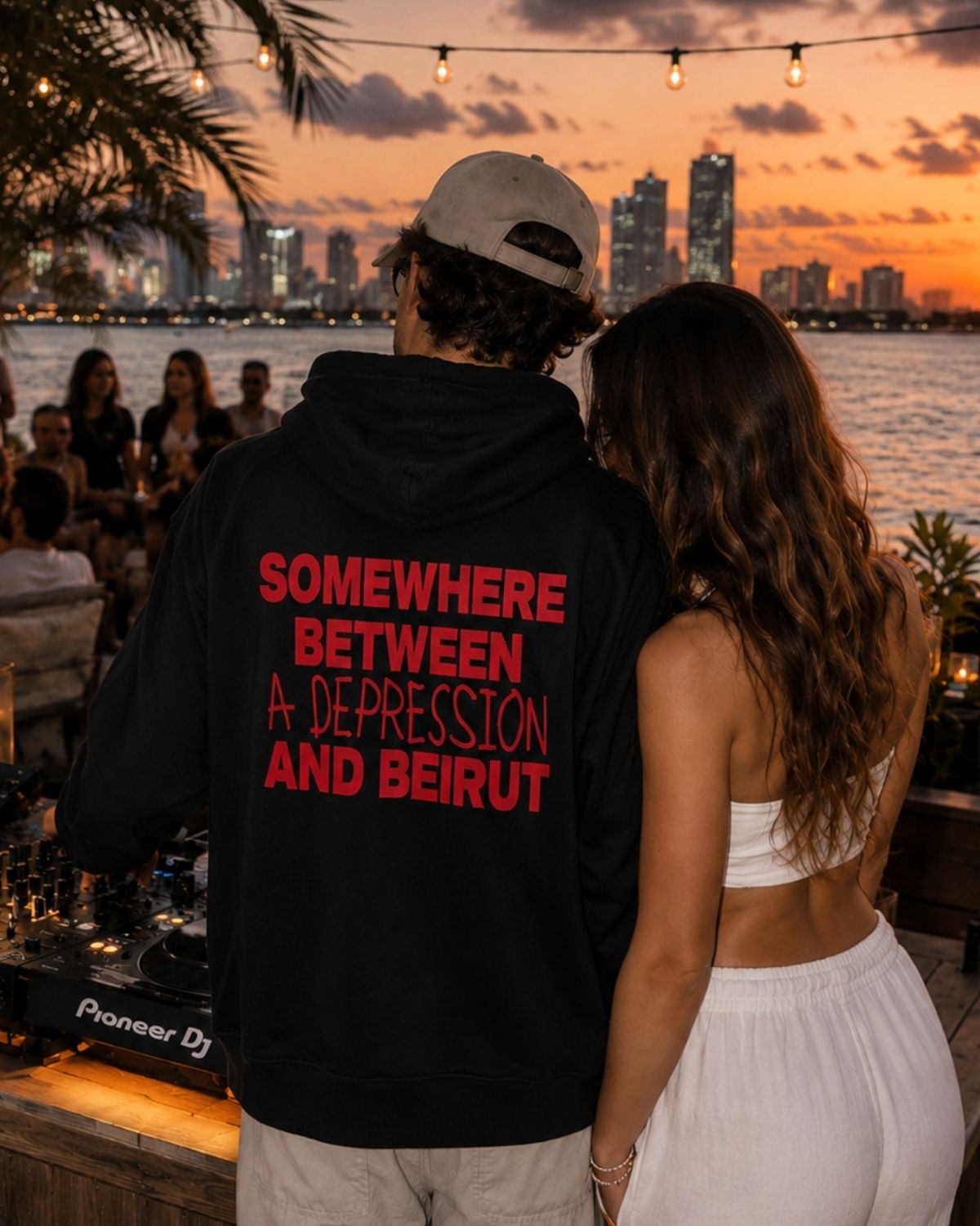 SOMEWHERE BETWEEN A DEPRESSION AND BEIRUT  - Oversized Hoodie [ Unisex ]