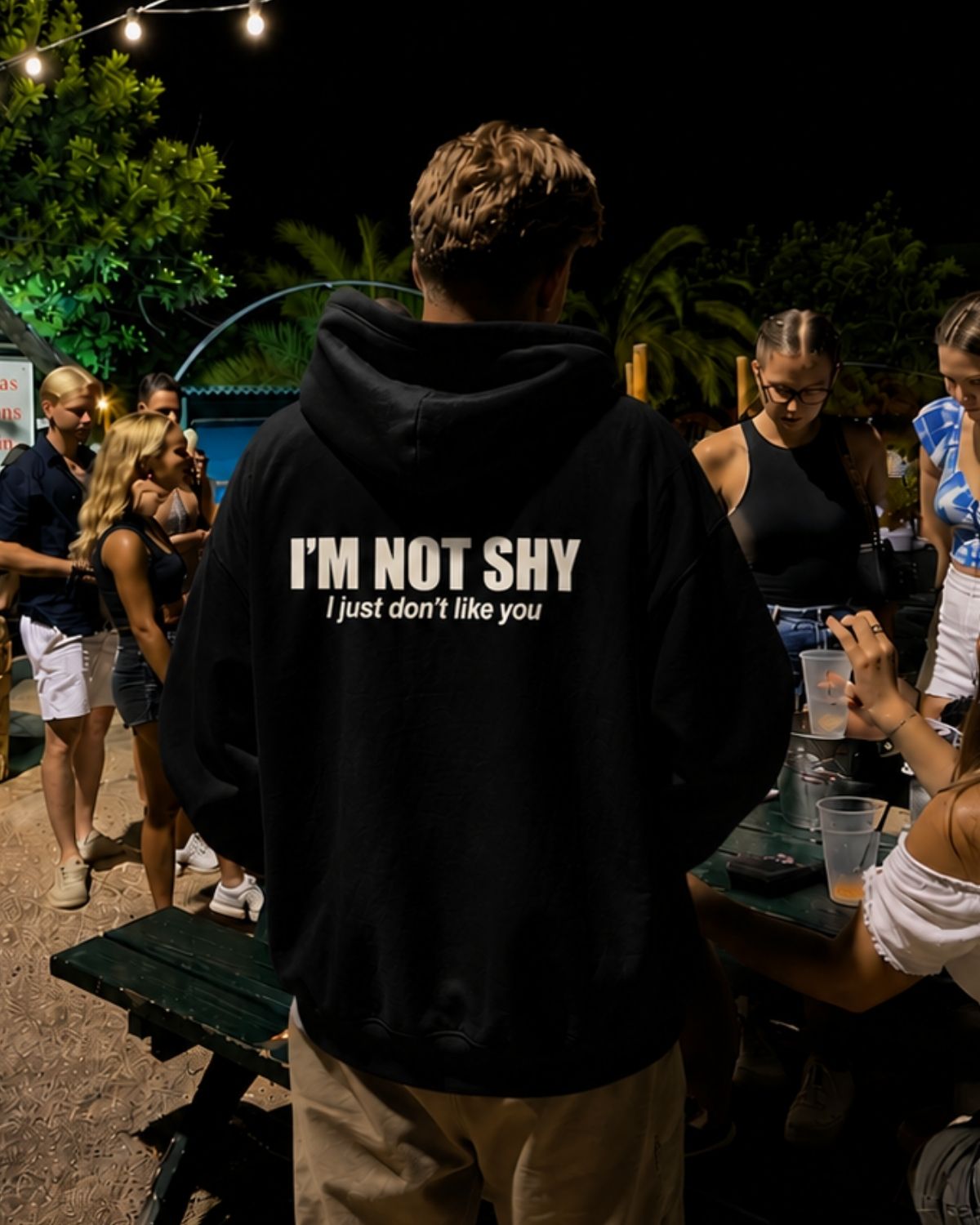I'm not Shy i just don't like u - Oversized Hoodie [ Unisex ]