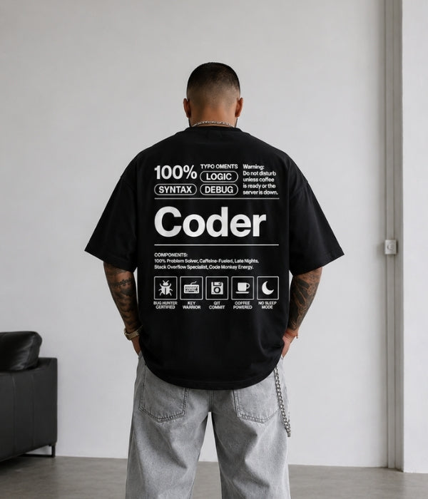 CODER - Oversized T-shirt  [ Unisex ]