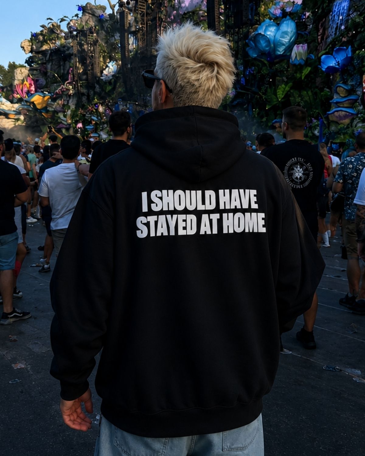 I SHOULD HAVE STAYED AT HOME - Oversized Hoodie [ Unisex ]