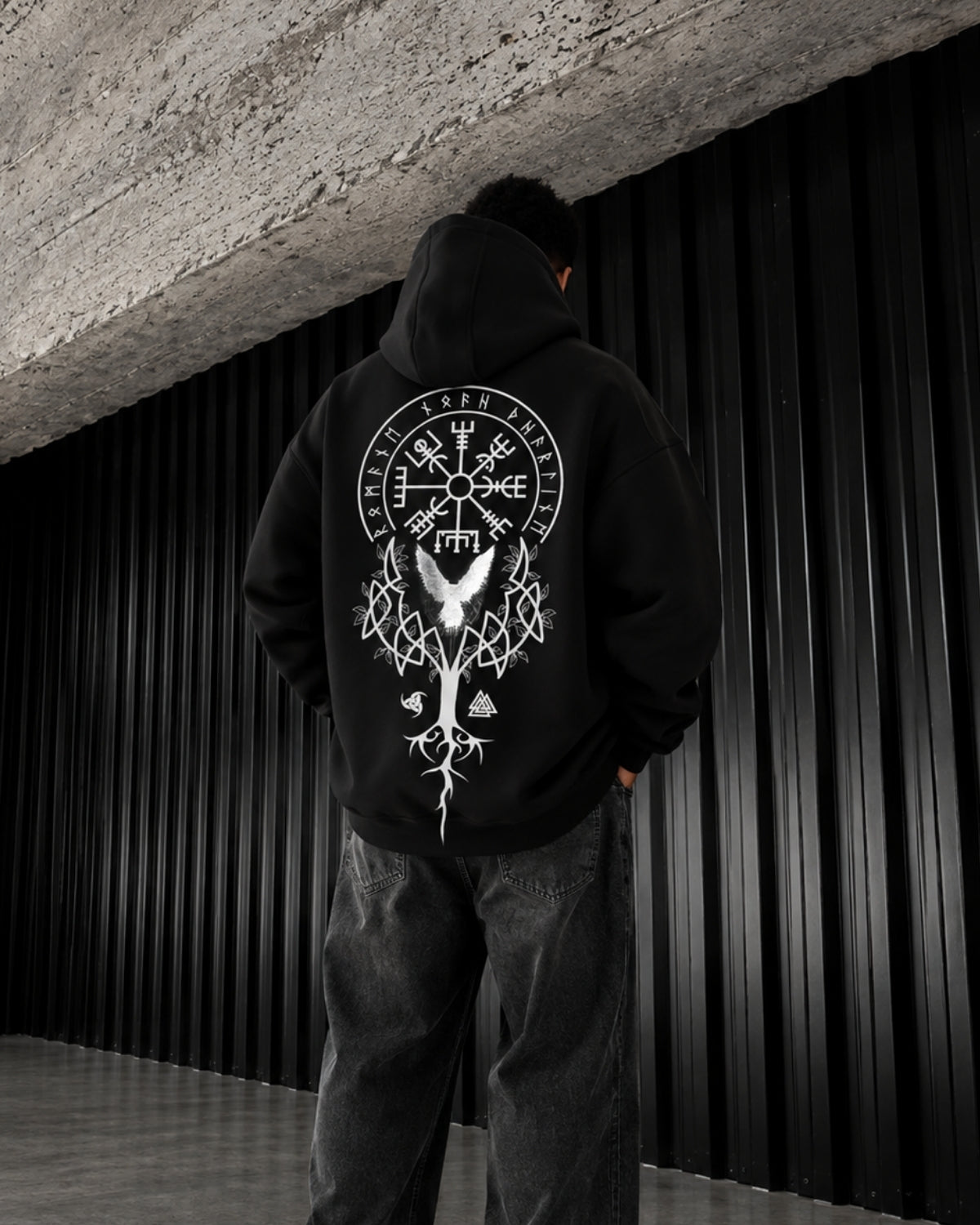VIKING TREE - Oversized Hoodie [ Unisex ]