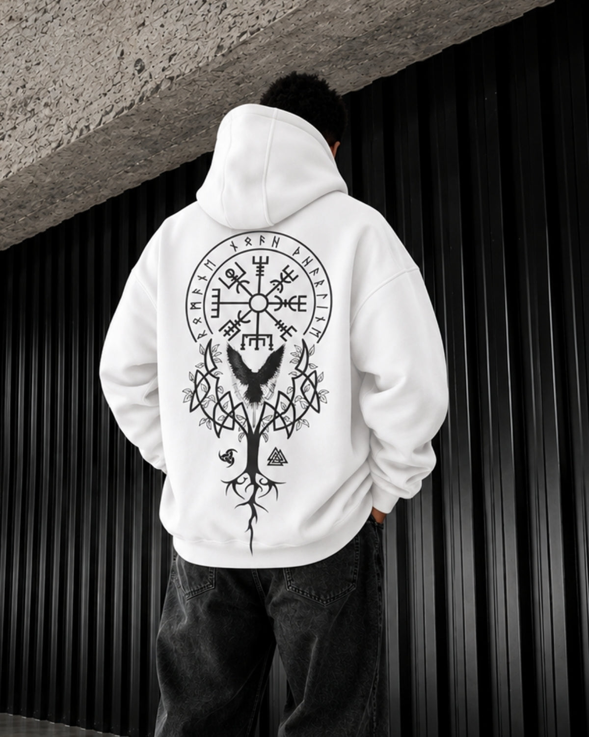 VIKING TREE - Oversized Hoodie [ Unisex ]