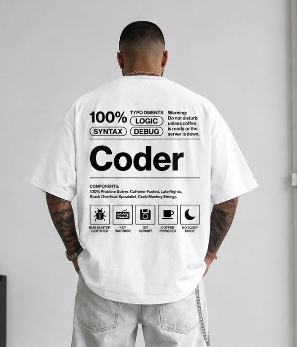 CODER - Oversized T-shirt  [ Unisex ]