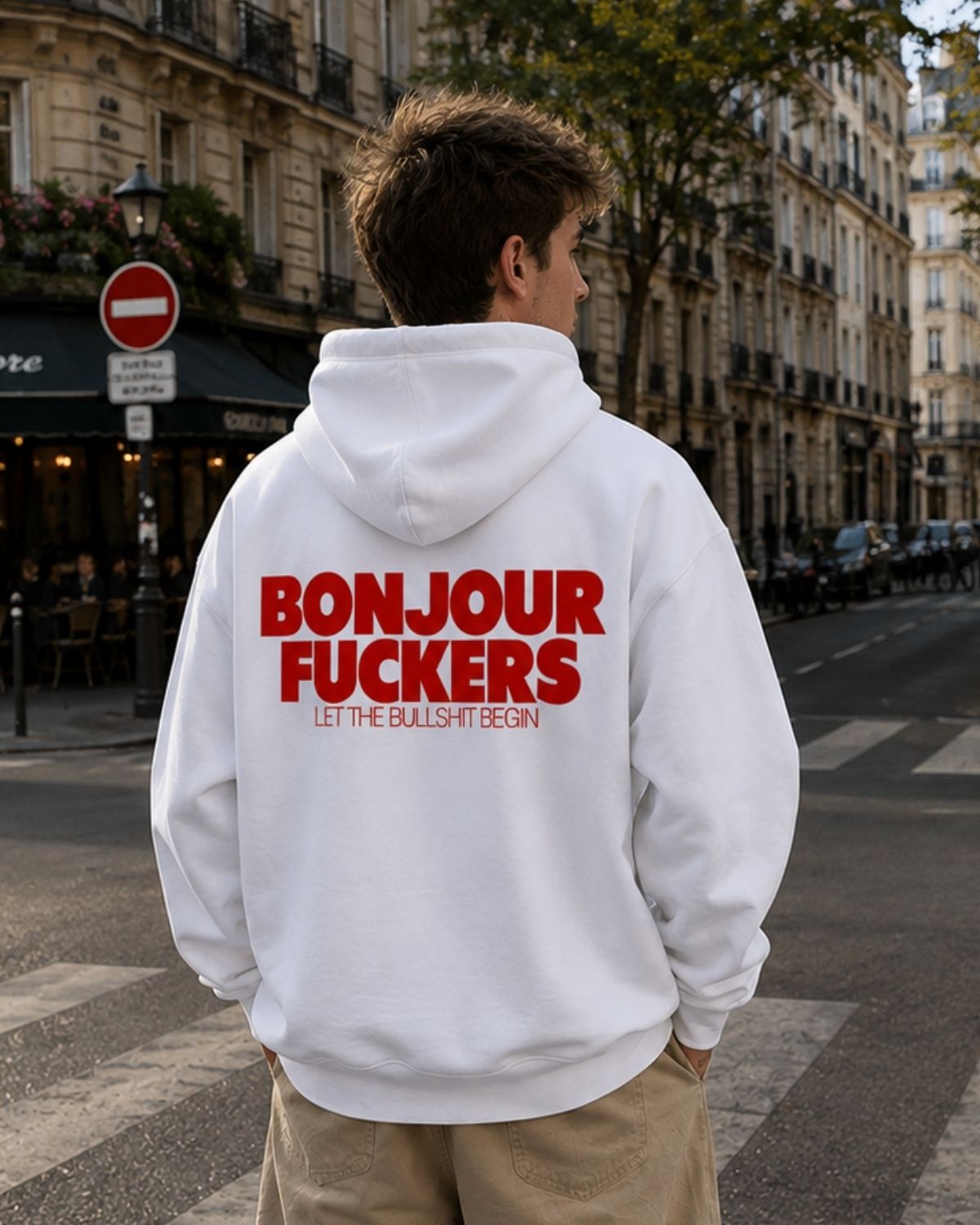 BONJOUR FUCKERS - Oversized Hoodie [ Unisex ]