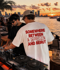 Between a Depression and Beirut - Oversized T-shirt  [ Unisex ]