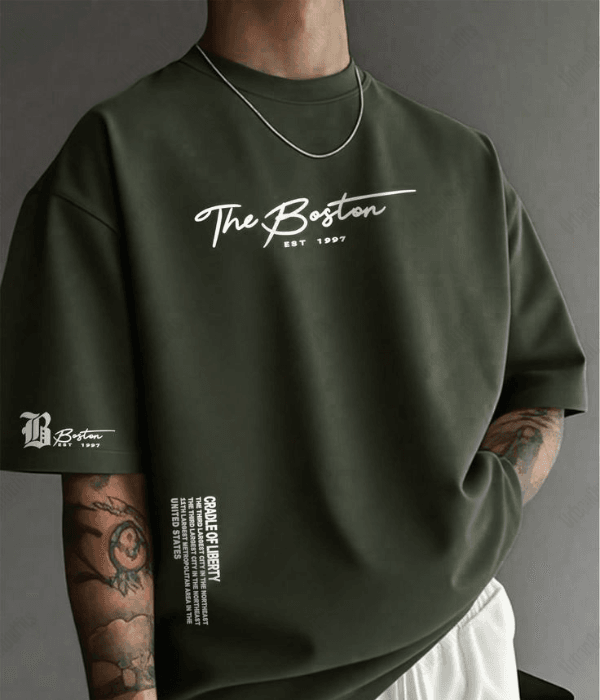 ' The Boston ' Men Oversized T-shirt [ Unisex ]