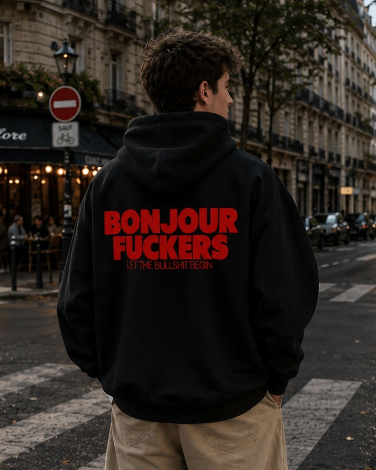 BONJOUR FUCKERS - Oversized Hoodie [ Unisex ]