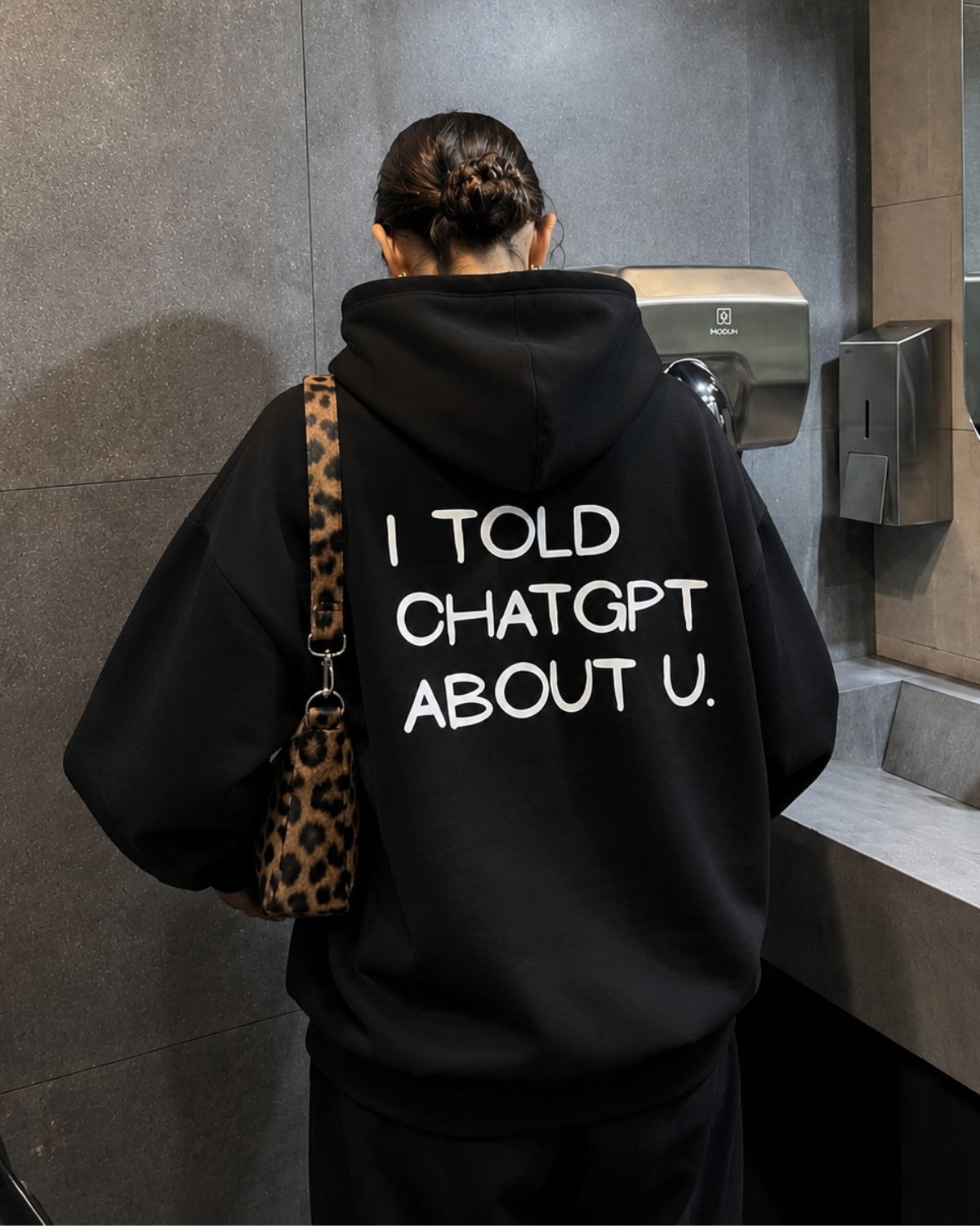 I TOLD CHATGPT ABOUT U - Women Oversized Hoodie