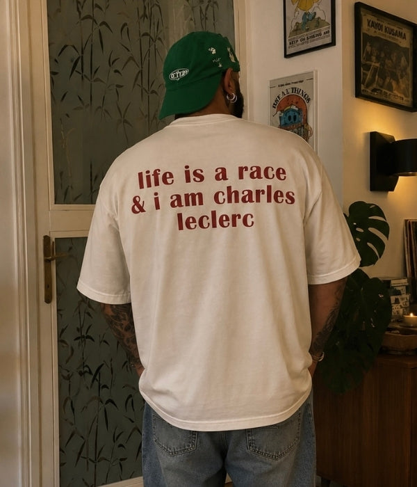 NOT CHARLES LECLERC - Oversized T-shirt  [ Unisex ]
