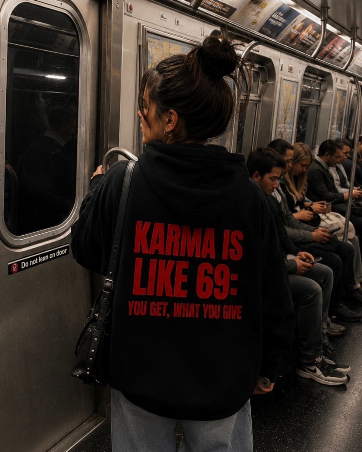 KARMA IS LIKE 69 - Women Oversized Hoodie