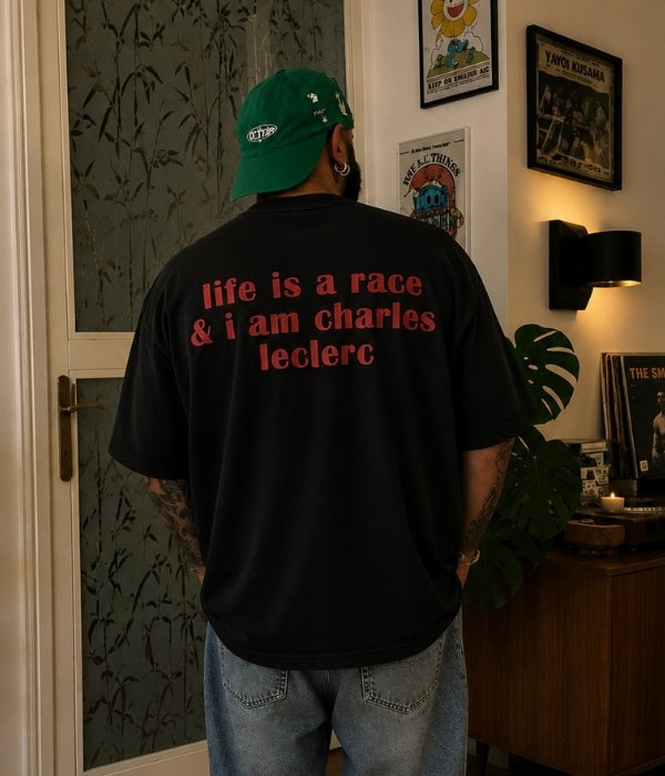 NOT CHARLES LECLERC - Oversized T-shirt  [ Unisex ]