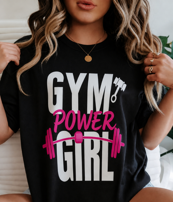 GYM POWER GIRL - Women Oversized T-shirt
