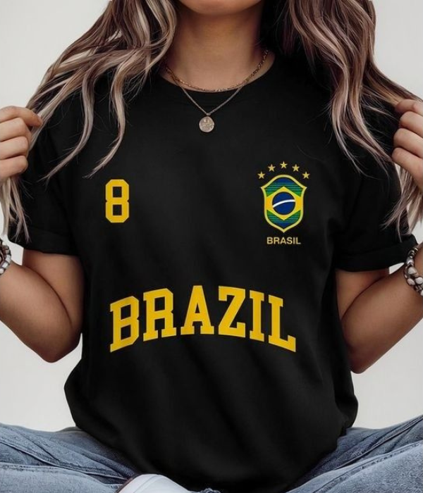 BRAZIL 🇧🇷 - Women Oversized T-shirt  [ Unisex ]