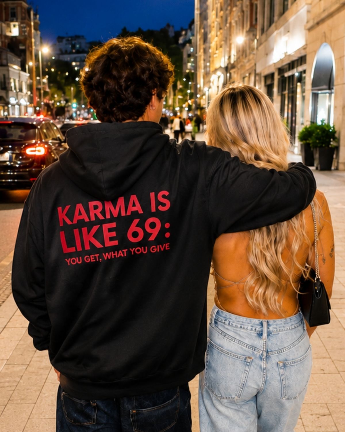 KARMA IS LIKE 69 - Oversized Hoodie [ Unisex ]