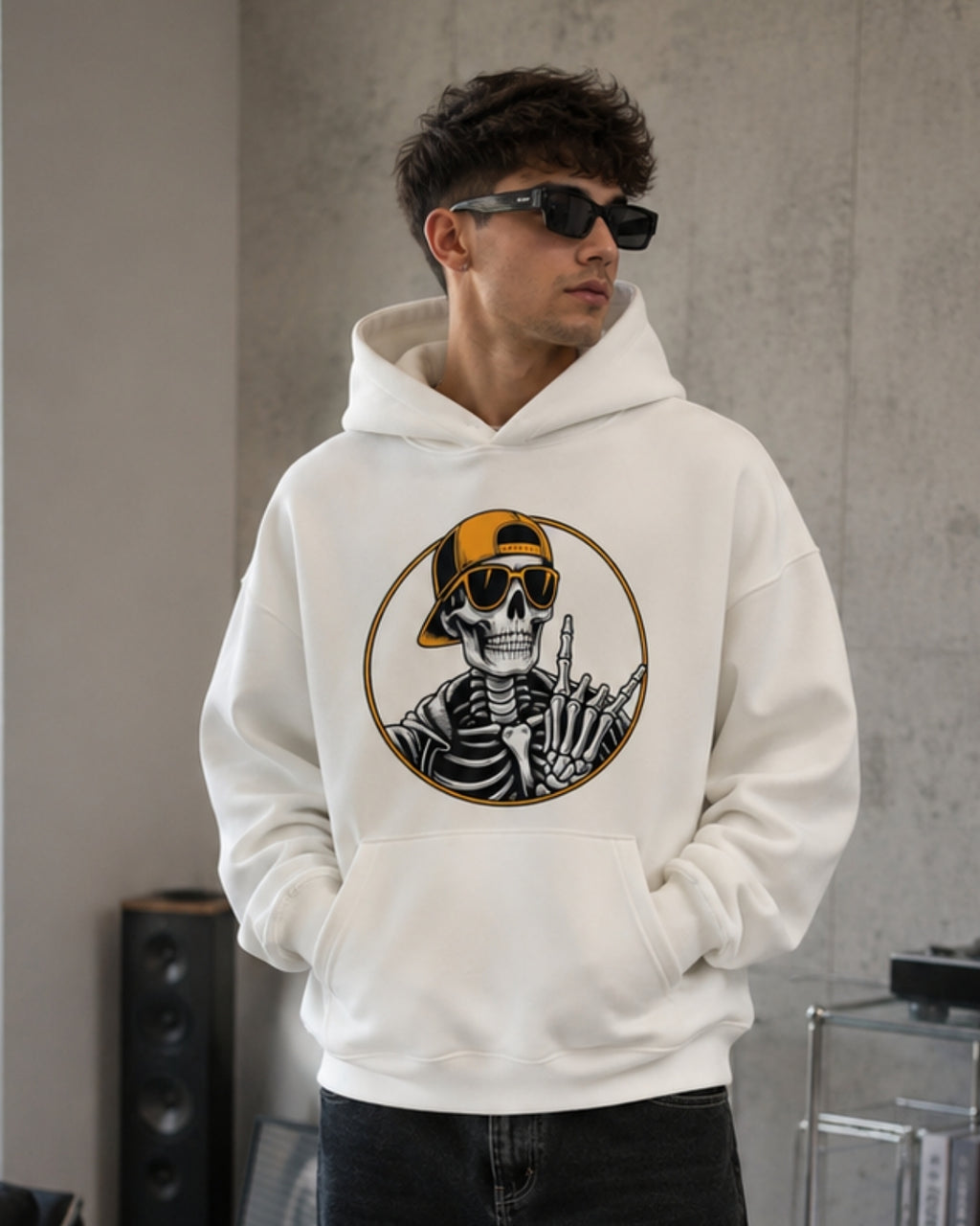 COOL SKULL - Oversized Hoodie [ Unisex ]