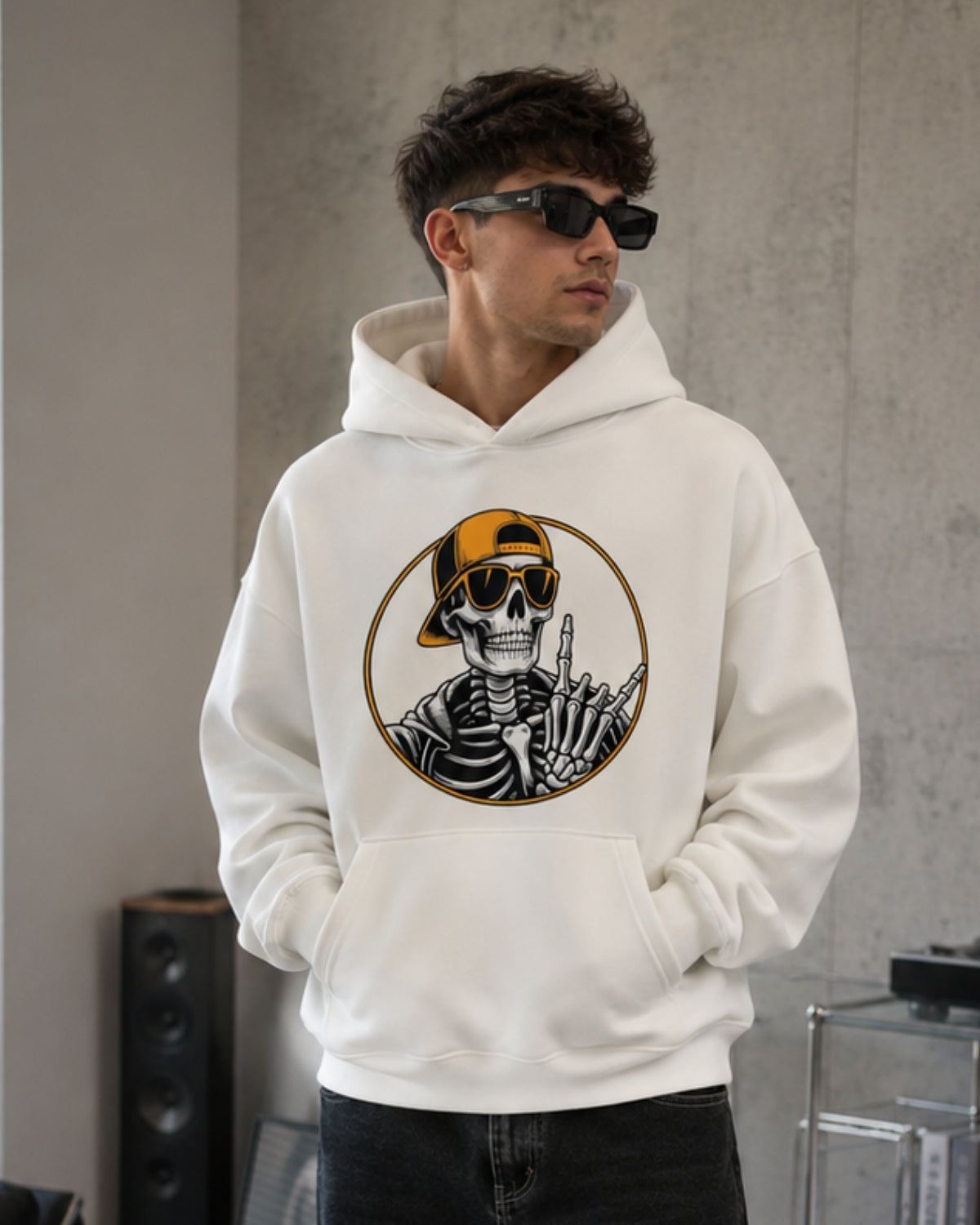 COOL SKULL - Oversized Hoodie [ Unisex ]