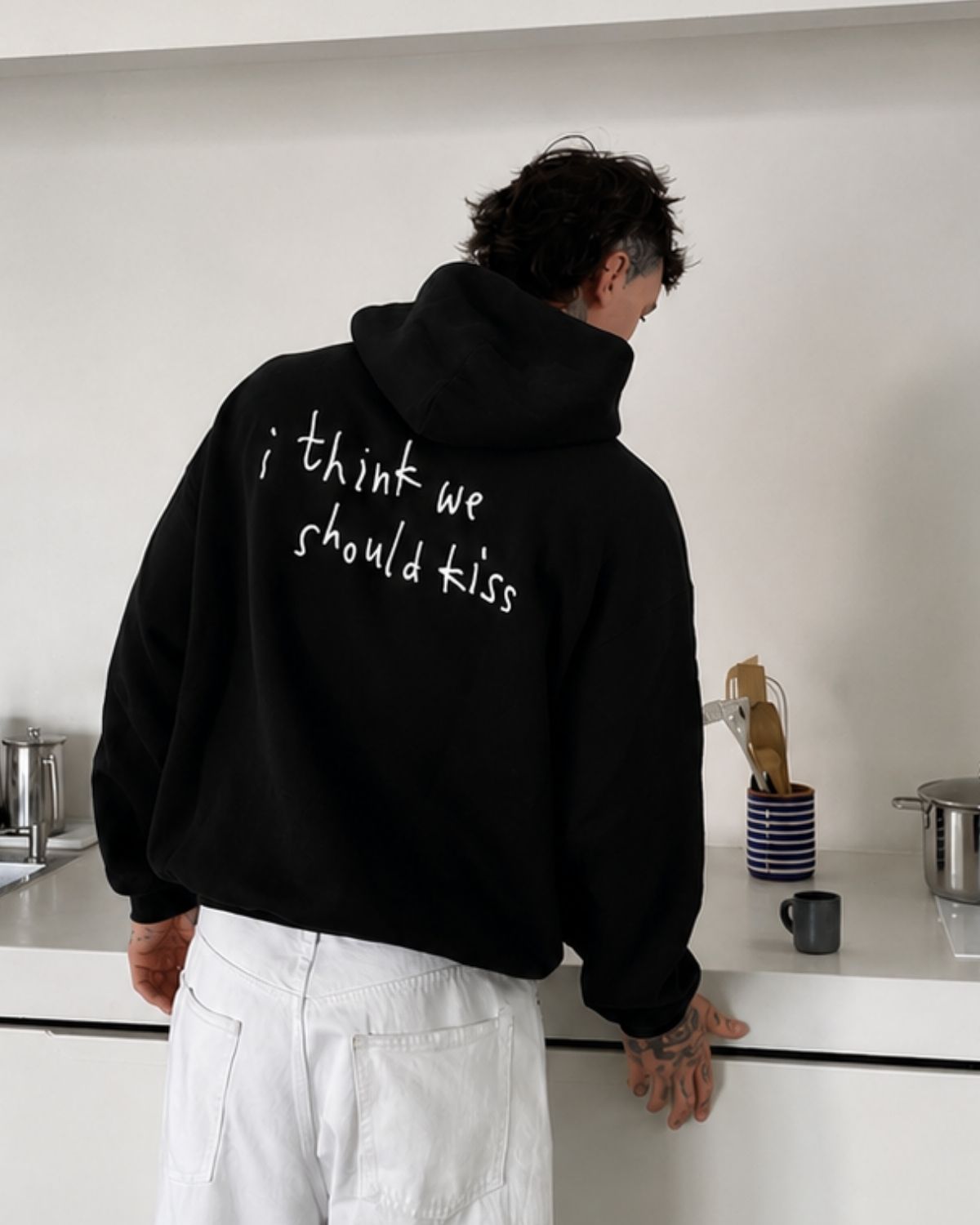 I THINK WE SHOULD KISS - Oversized Hoodie [ Unisex ]