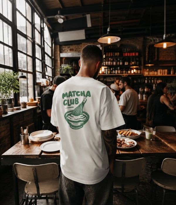 MATCHA CLUB - Oversized T-shirt  [ Unisex ]
