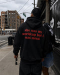 she was my worldcup but i was messi - Oversized Hoodie [ Unisex ]