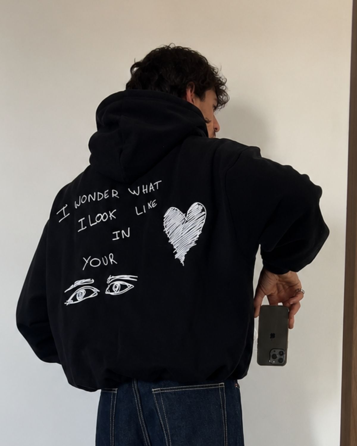I WONDER WHAT I LOOK LOKE IN YOUR - Oversized Hoodie [ Unisex ]