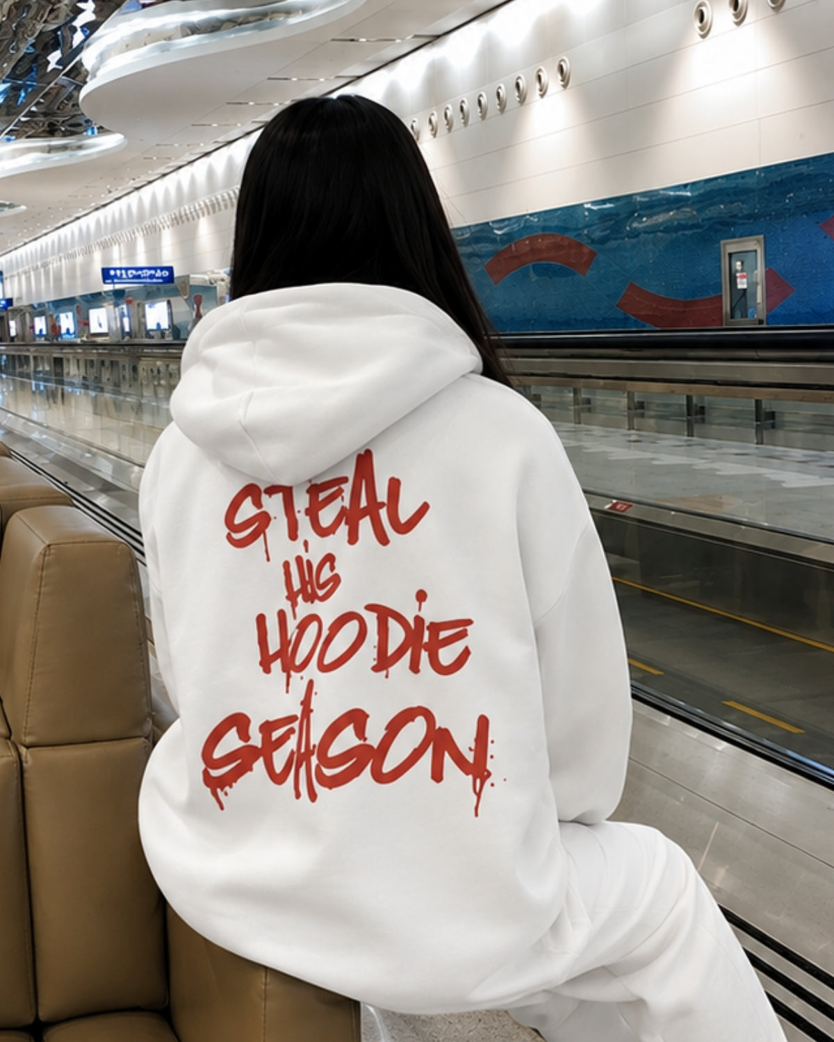 STEAL HIS HOODIE SEASON - Women Oversized Hoodie