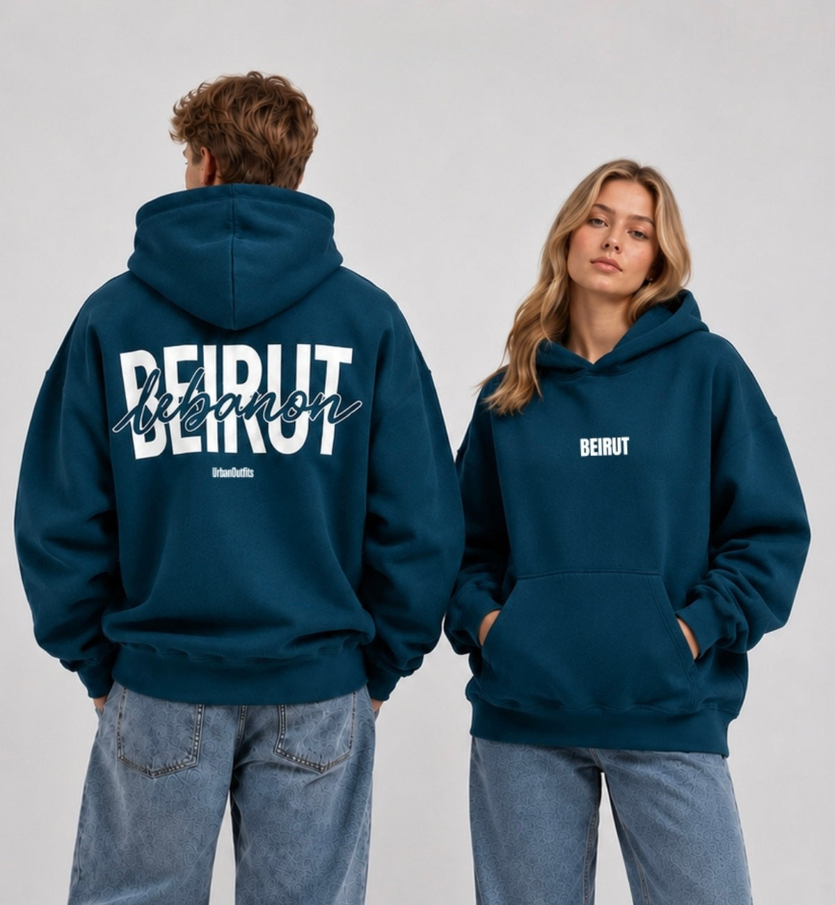 BEIRUT | LEBANON - Oversized Hoodie - Black [ Unisex ]