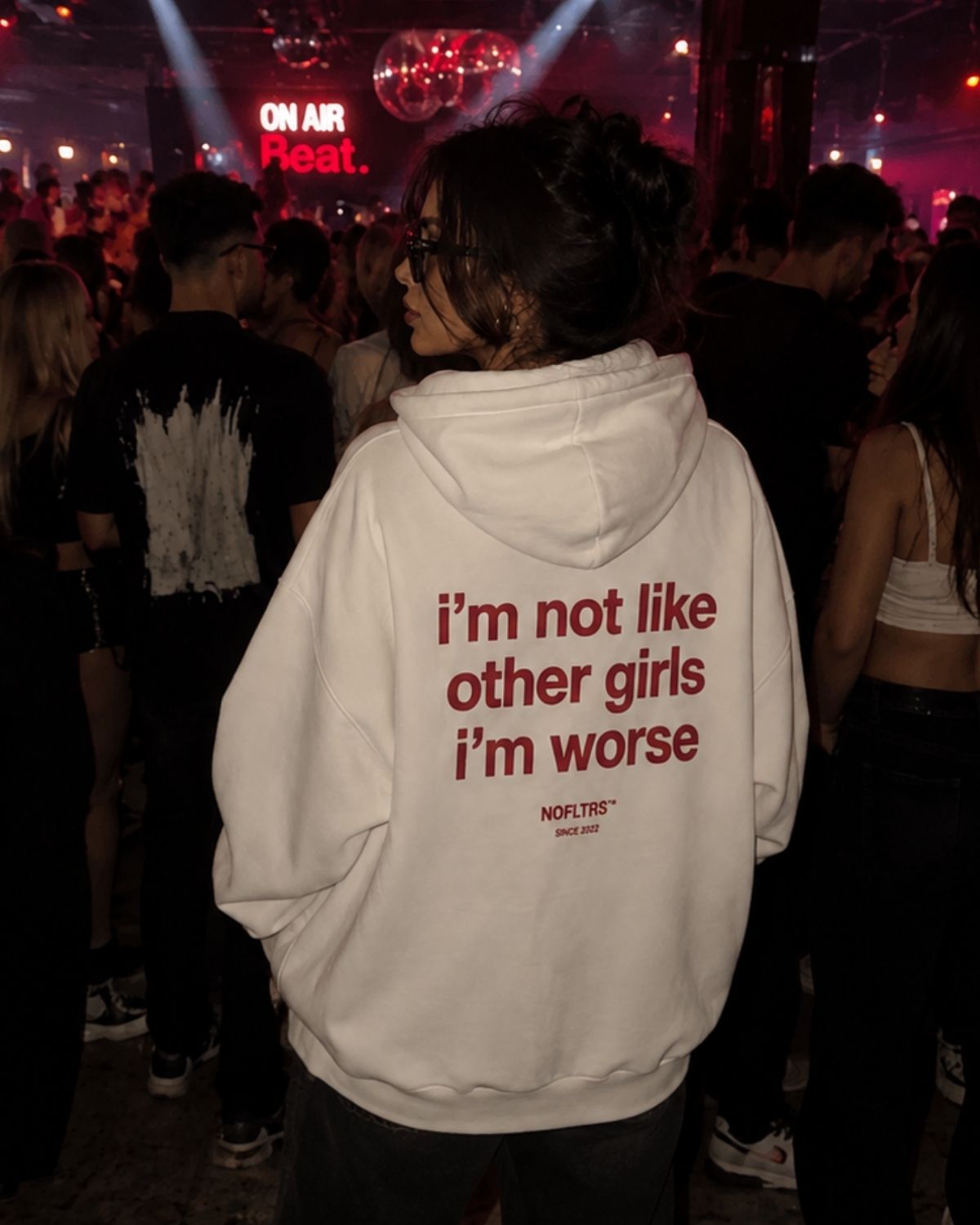 i'm not like other girls i'm worse - Women Oversized Hoodie