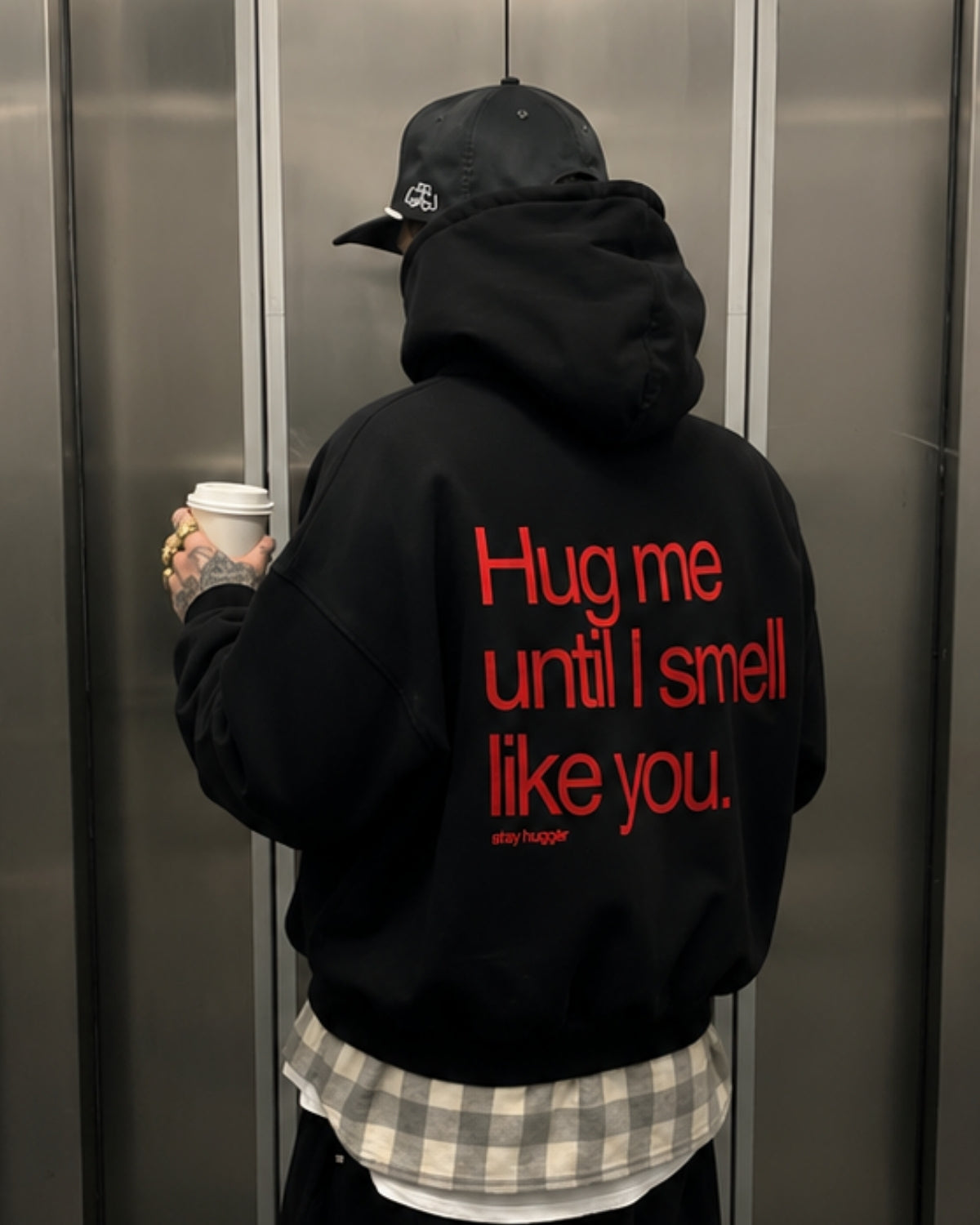 HUG ME UNTIL I SMELL LIKE YOU - Oversized Hoodie [ Unisex ]