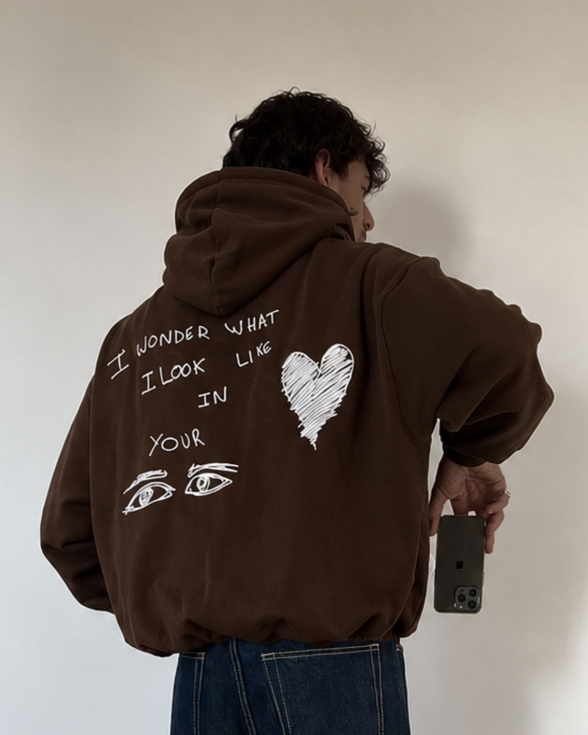 I WONDER WHAT I LOOK LOKE IN YOUR - Oversized Hoodie [ Unisex ]